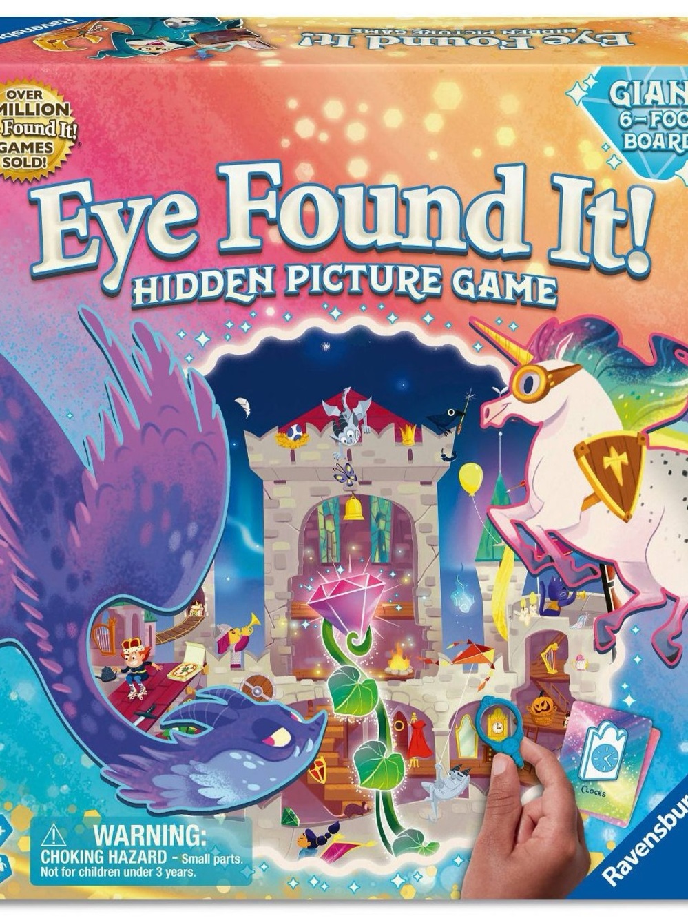 Eye Found It! Fantasy Unicorns And Dragons Hidden Picture Board Games Board Game